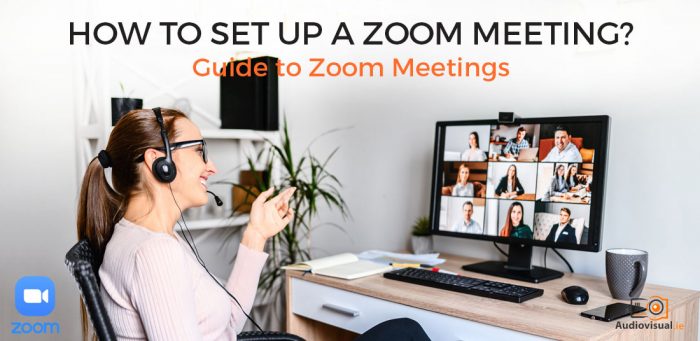 setting up a zoom meeting