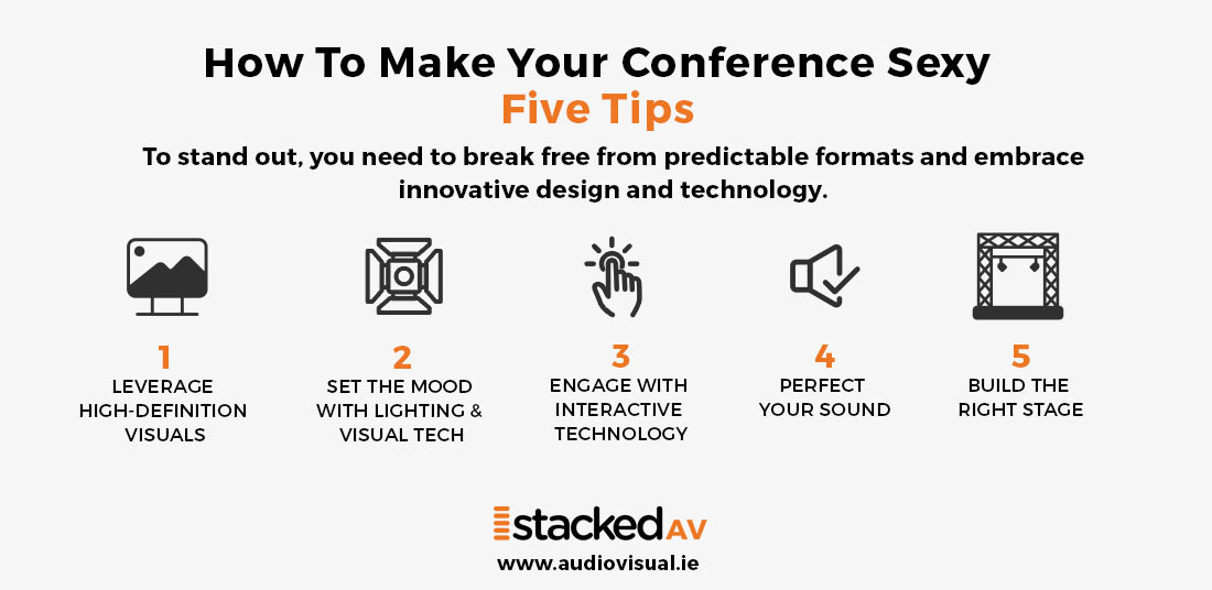 How To Make Your Conference Sexy - Tips - StackedAV Dublin