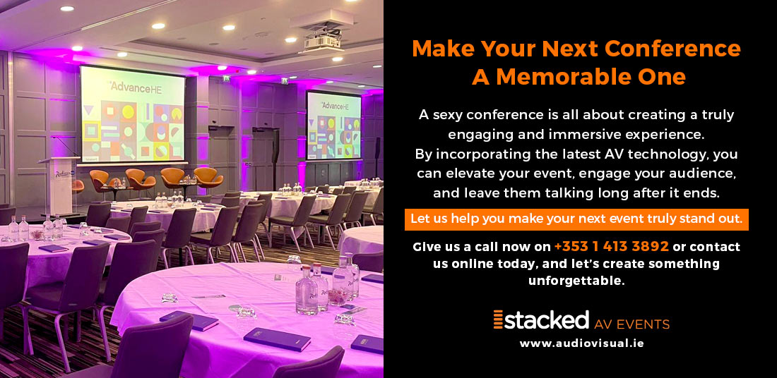 Make Your Next Conference A Memorable One - Stacked AV Events